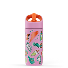 Rookie bottle pink with stickers