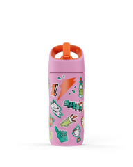 Rookie bottle pink with stickers